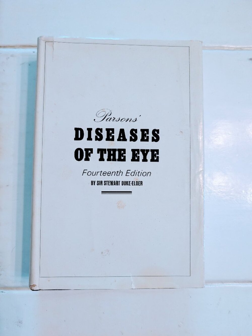 VTG 1964 Parsons' Diseases of the Eye HC DJ 14th Ed Duke-Elder Medical Textbook